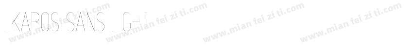 Lkaros sans light字体转换